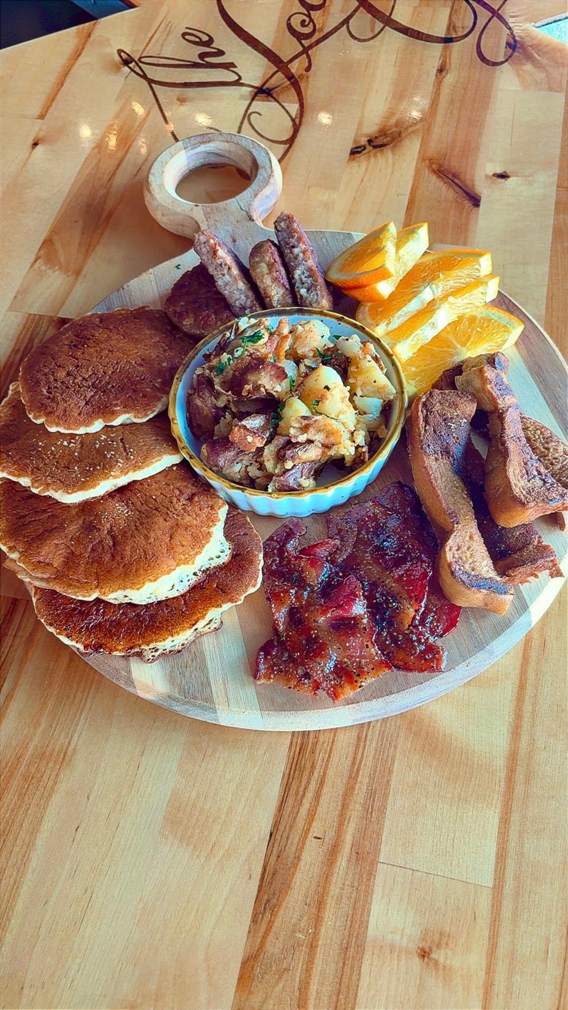 Shareable Breakfast Board at Mad Hatter Cafe, Downtown Salisbury MD