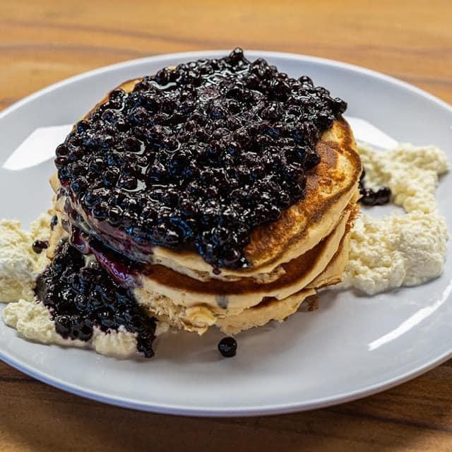 Pancakes at Mad Hatter Cafe, Downtown Salisbury MD