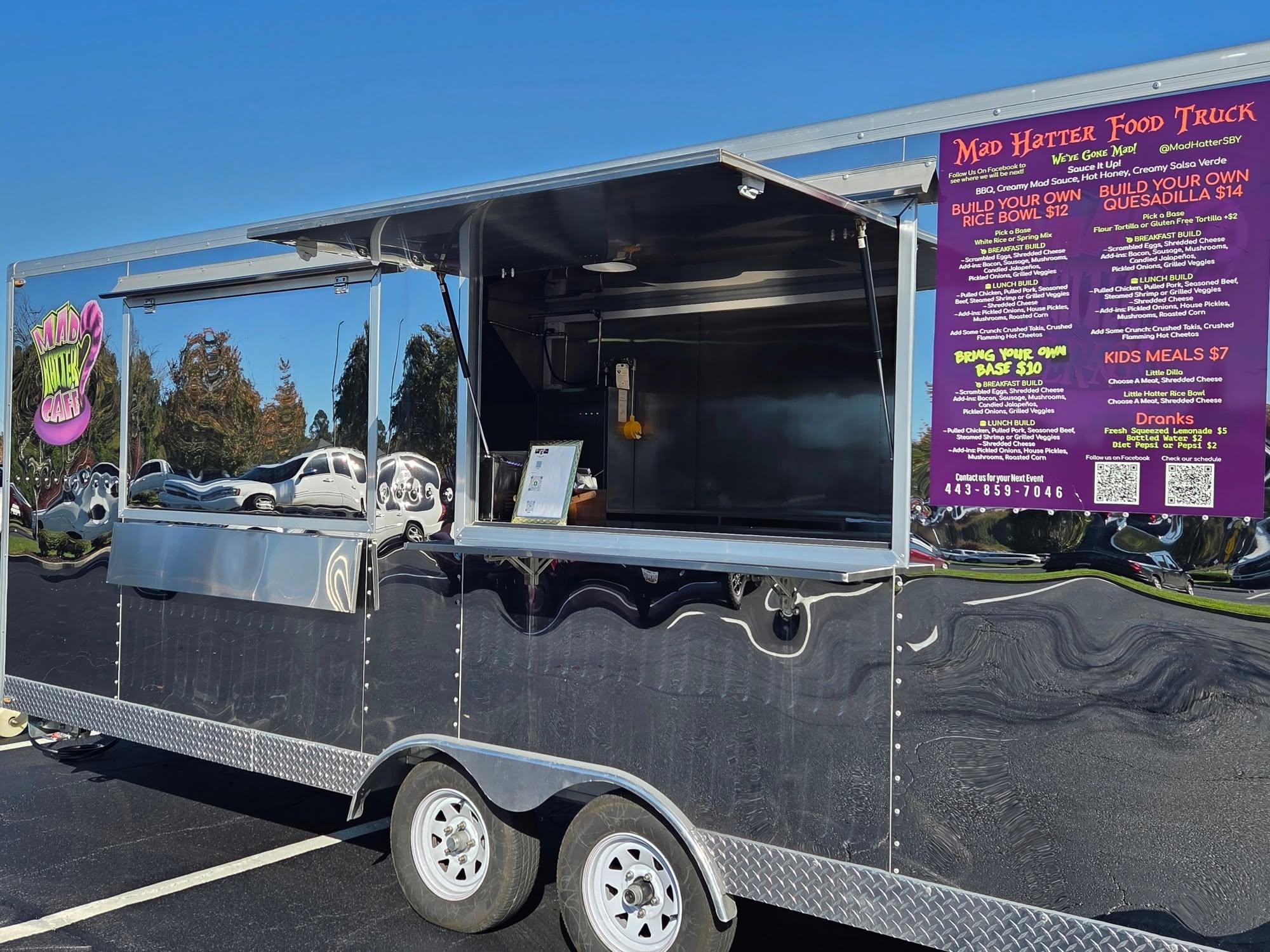 Mad Hatter Cafe food truck at an event in Salisbury MD